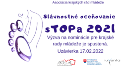 VÝZVA NA DORUČENIE  NOMINÁCIÍ sTOPa 2021