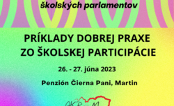 Národná burza činnosti a aktivít školských parlamentov- pozvánka