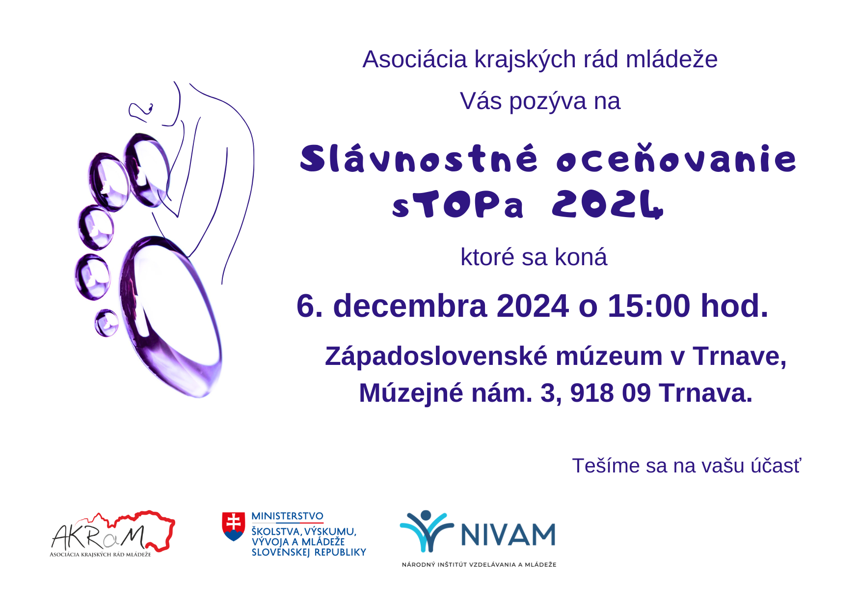 Pozvánka na udelenie ocenení sTOPa 2024